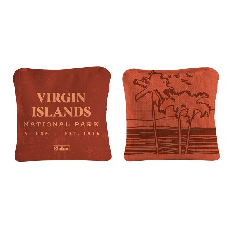 Virgin Islands National Park Dual Sided Pro Cornhole Bags (Set of 4)