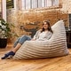 preview thumbnail 54 of 58, Pillow Saxx Dream Lounger with Wood Frame - 3-in-1 Bean Bag