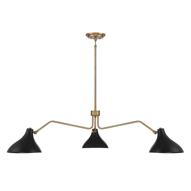 Bellevue SH7019 3 Light 55" Wide Chandelier