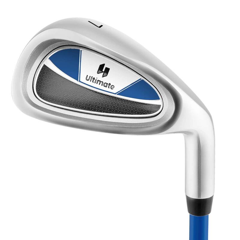 Ultimate 33" Junior #7 Iron for Kids with Fiberglass Shaft & Headcover - See Details - Blue