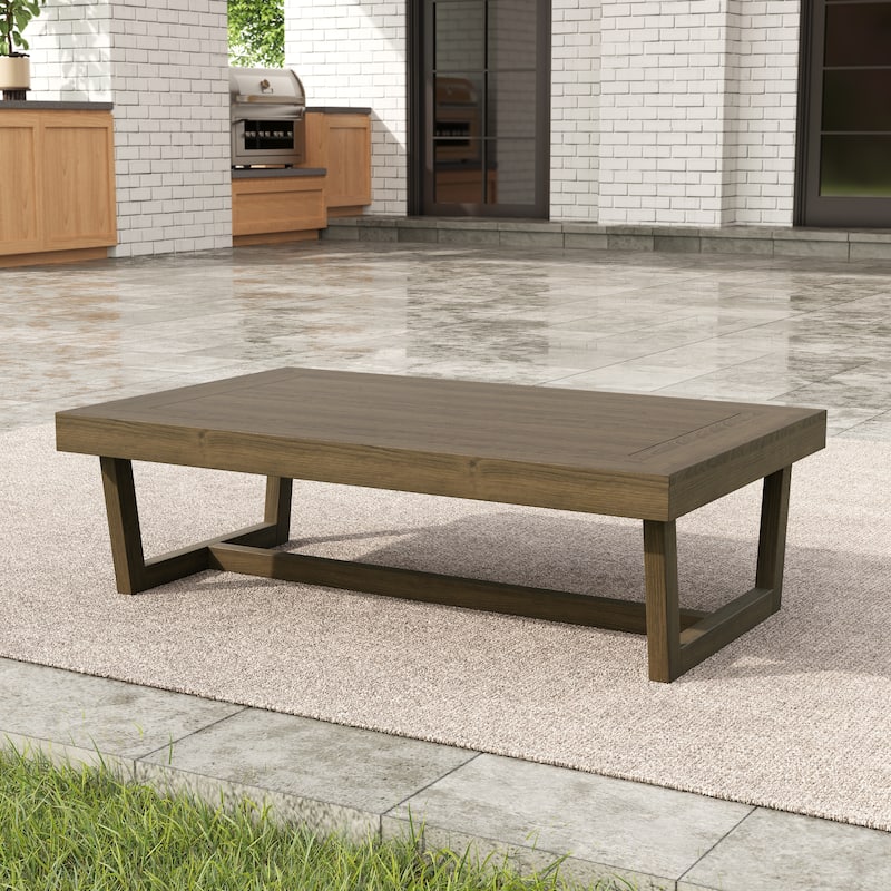 Sectional Wood Furniture 2 Seat Armless Patio Sofa