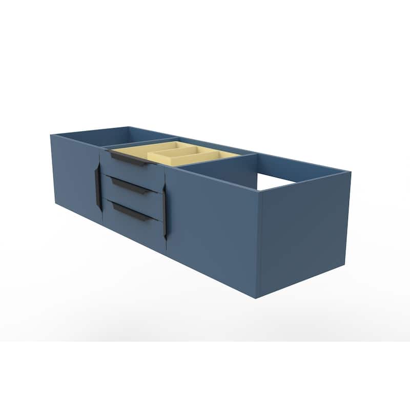 Alpine 60" Wall Mounted Bathroom Vanity (Base Only)