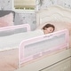 preview thumbnail 2 of 9, Dream On Me Adjustable Mesh Bed Rail in Pink