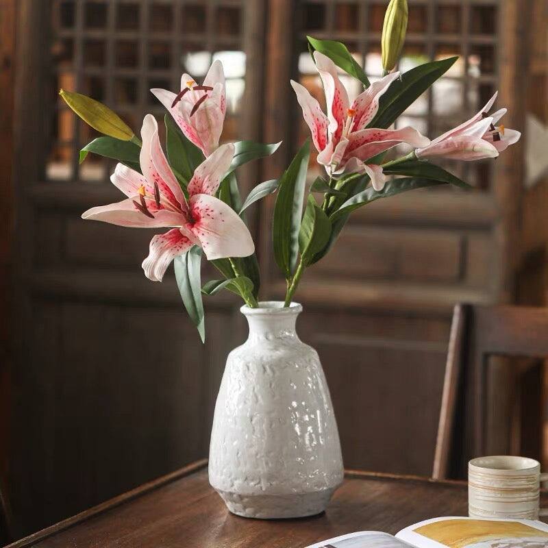 RusticReach Artificial Real Touch Lily Stem 30" Tall