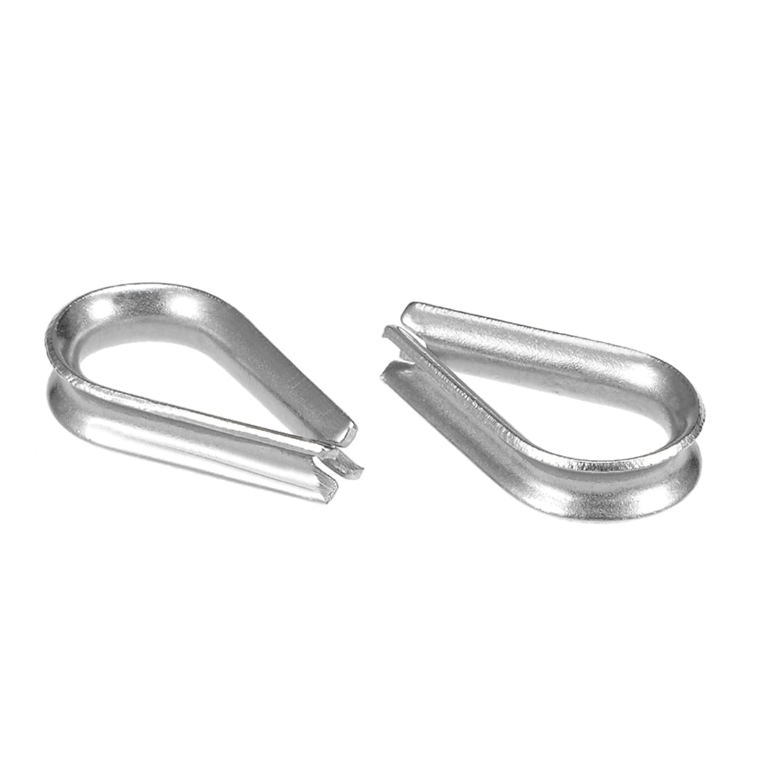 Stainless Steel Rope Thimble Type 304 M2 to M10 Silver Tone 20 Pcs 