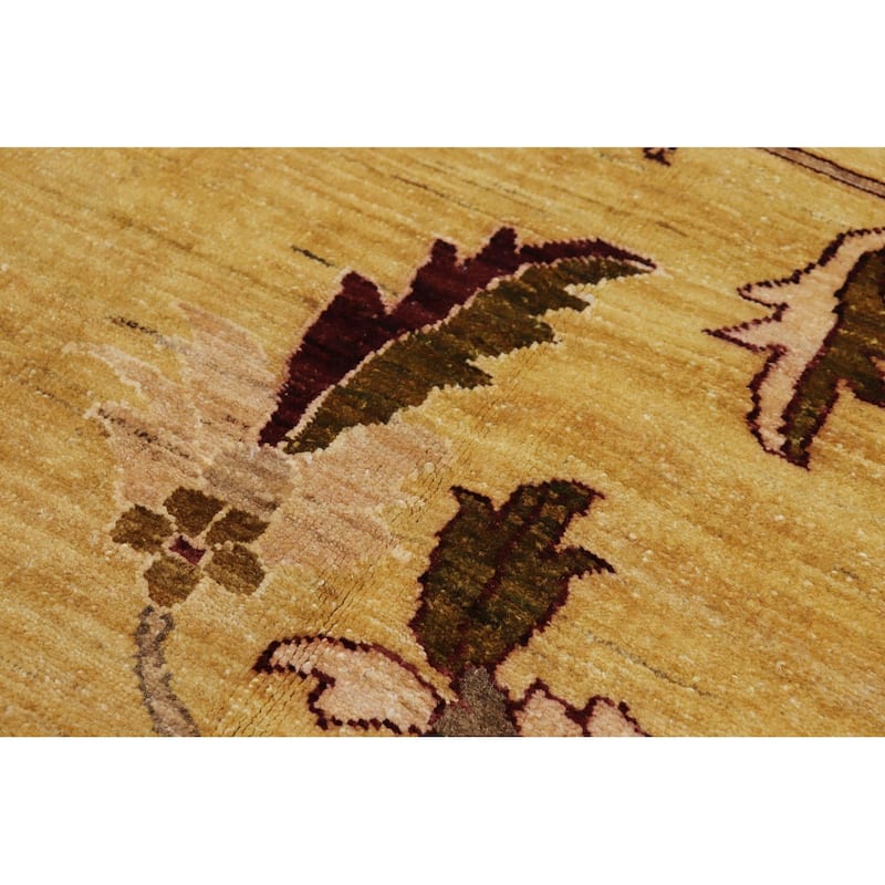 Classic Ziegler Teena Gold Red Hand-Knotted Wool Rug - 13'0'' x 17'2''