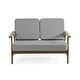 preview thumbnail 11 of 90, Casual Wood Outdoor Patio Sofa Loveseat with Cushion