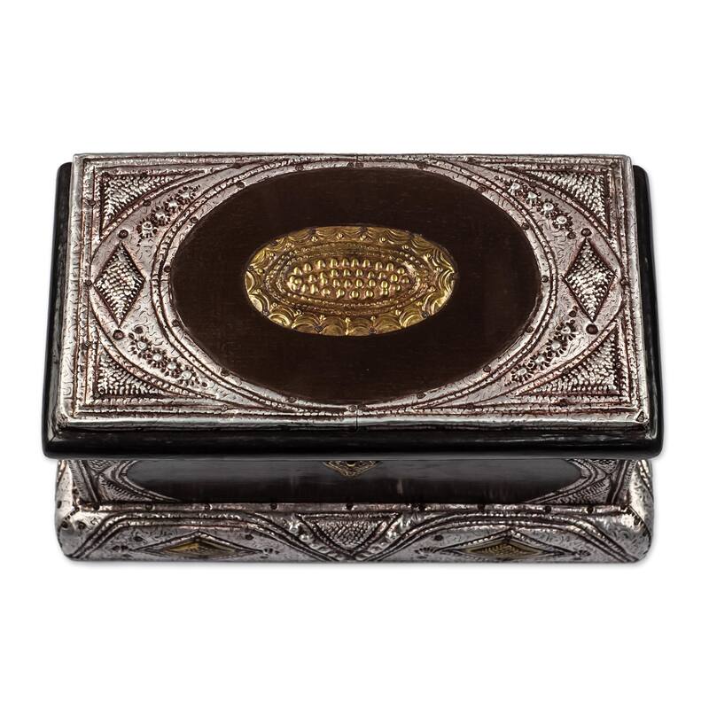 Novica Handmade Royal Jewels Wood Jewelry Box