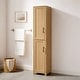 preview thumbnail 1 of 30, Crosley Savannah Linen Storage Cabinet Natural
