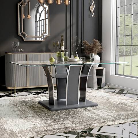 Furniture of America Resk Modern 72-in. Metal Dining Table