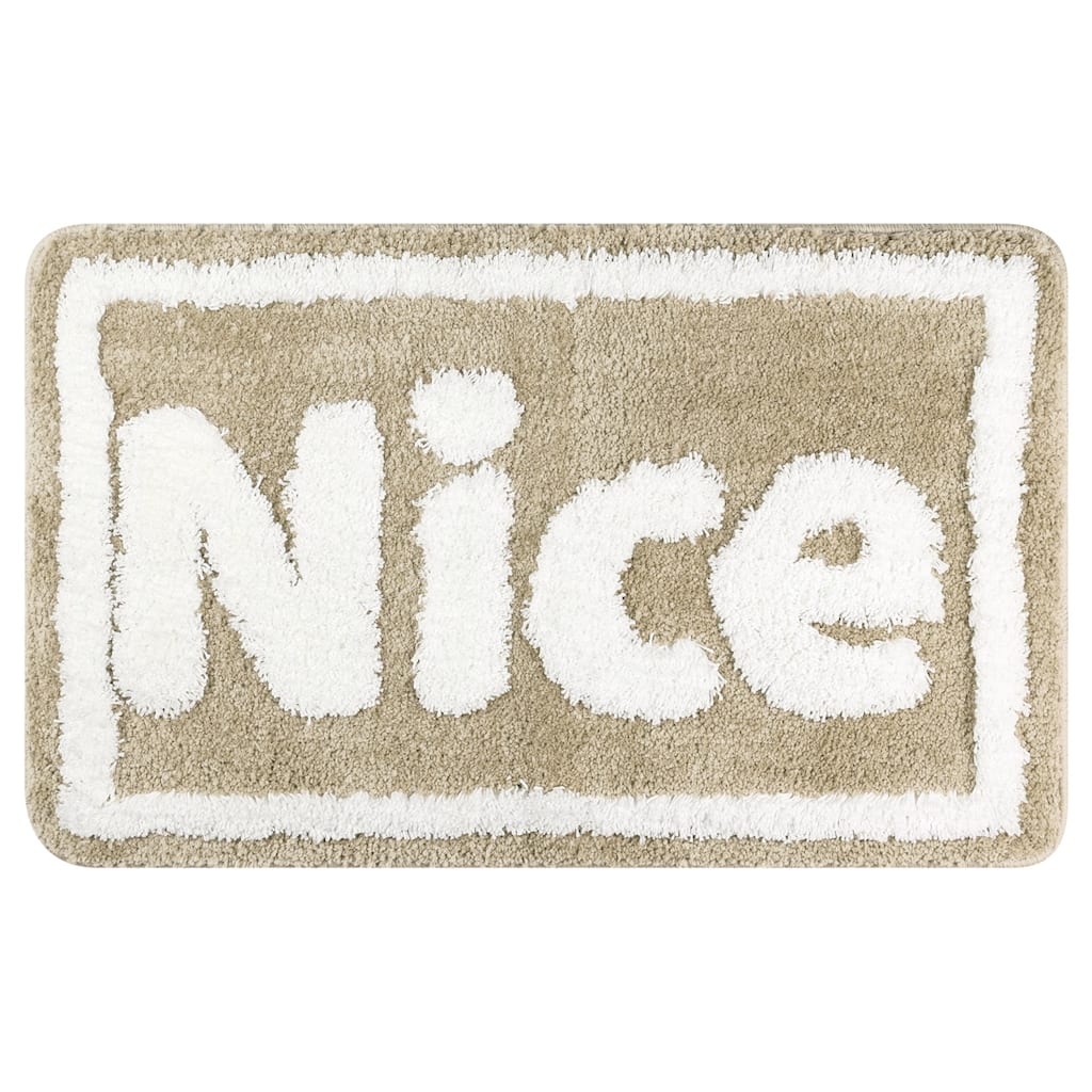 Plush Non-slip Bathroom Letter Rug, Soft Absorbent Bath Mat for Bathroom, Floor, Tub, Shower Room