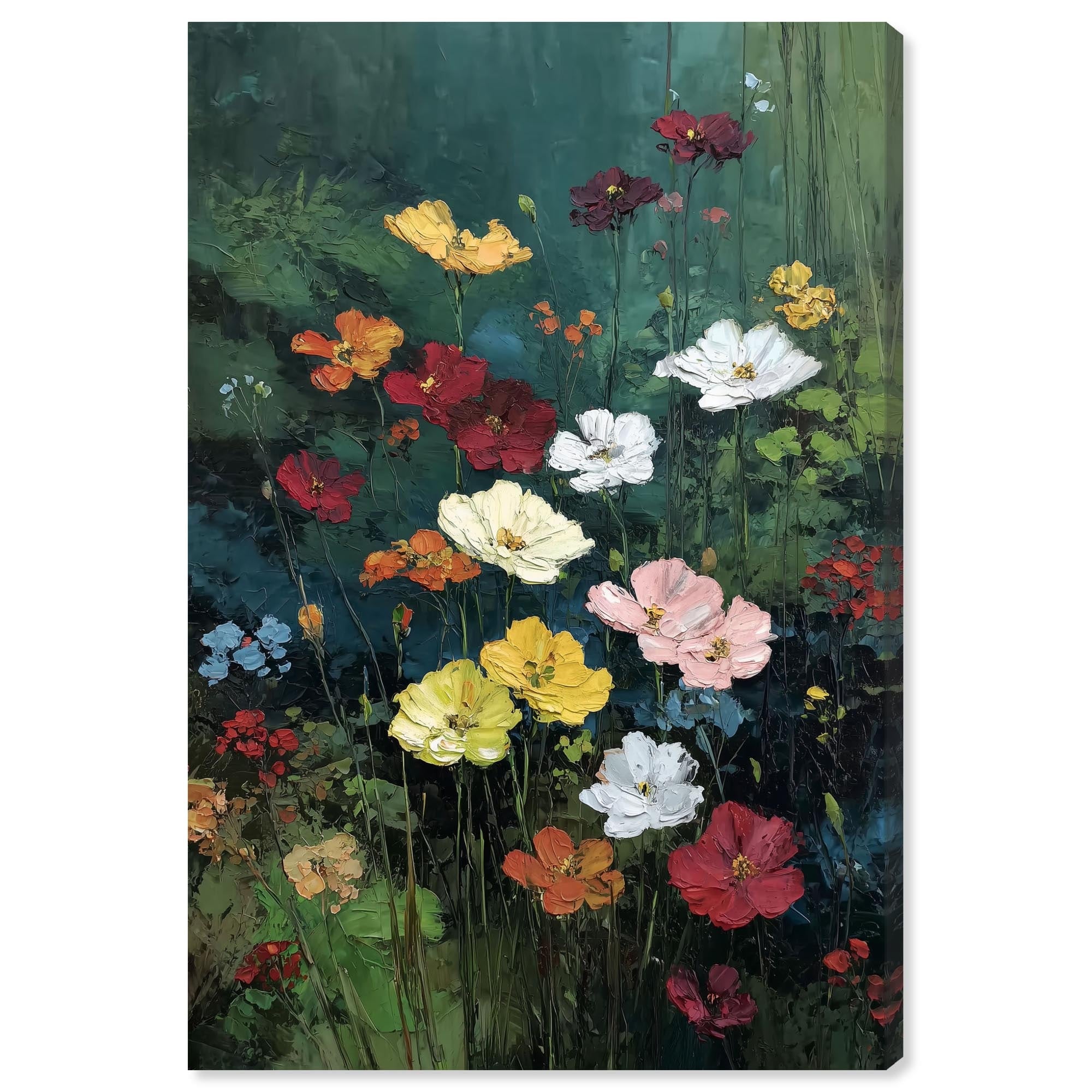 Wild Garden Kitchen Wall Decor Wrapped Canvas Print by Art Remedy