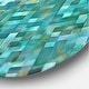 preview thumbnail 3 of 7, Designart 'Blocked Abstract' Geometric Metal Circle Wall Art