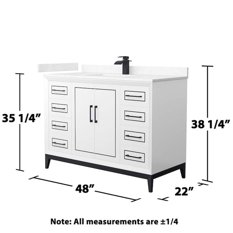 Wyndham Collection WCH515148S-VCA-UNSMXX Marlena 48" Free Standing