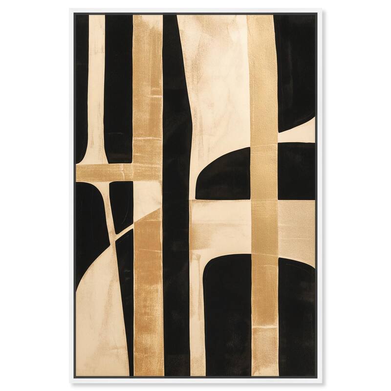 Noir and Gold I Canvas by Art Remedy - White - 10" x 15"
