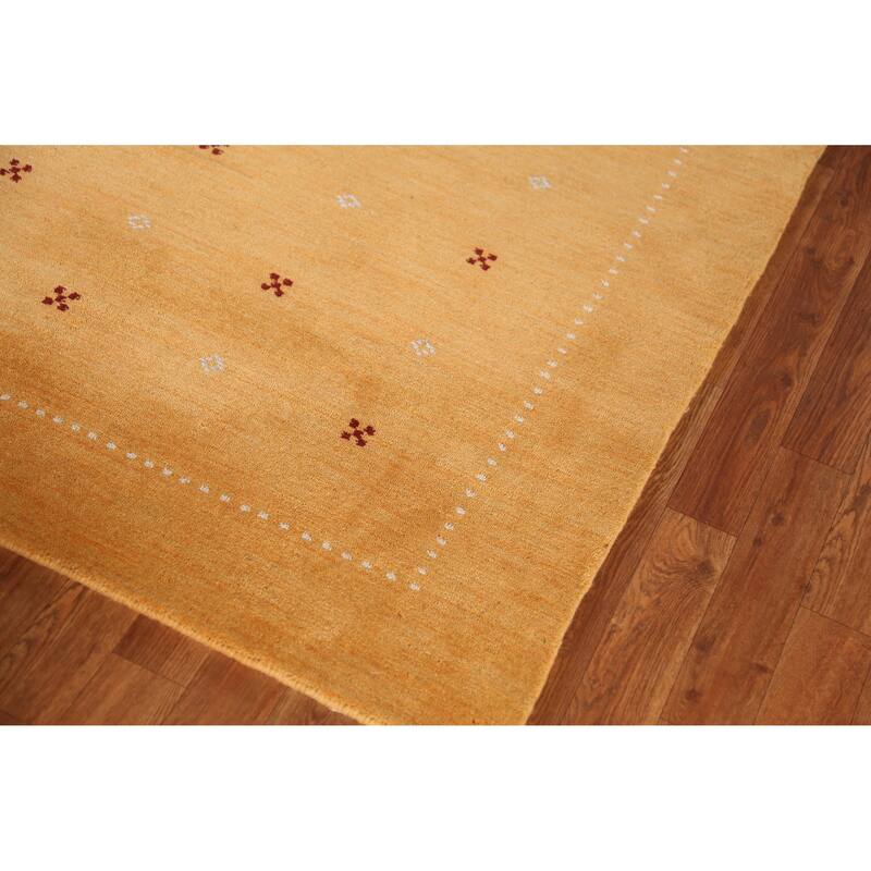 Gabbeh Indian Rug Handmade Bedroom Tribal Wool Carpet - 4'6" x 6'4"