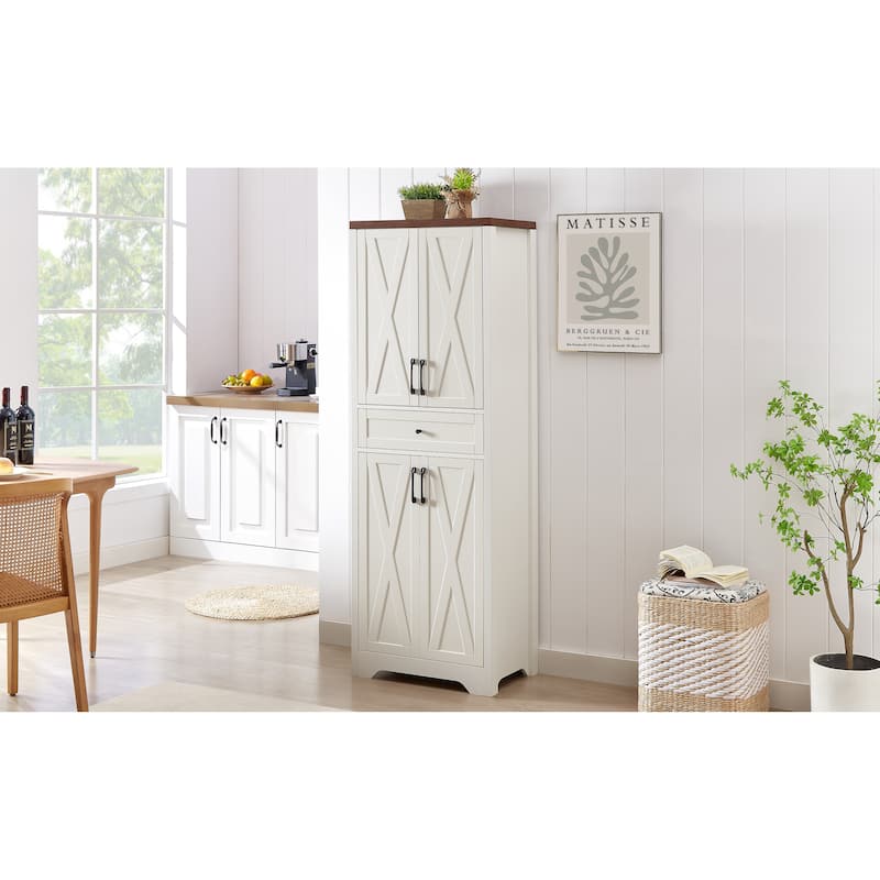 68"High Living Room Sideboard, Multi-Functional Cabinet Sideboard, Large Capacity Storage Cabinet, 23.7"L x 15.0"W x 68"H