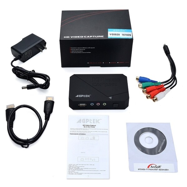 AGPtek HD Game Capture HD video capture 1080P HDMI YPBPR Recorder