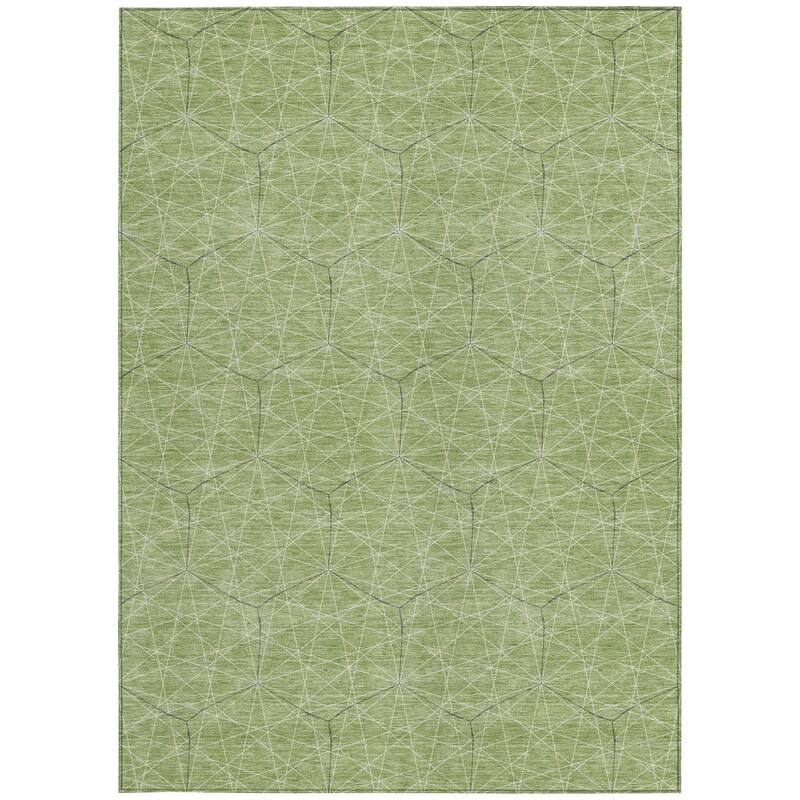 HomeRoots Geometric Transitional Rectangle Outdoor Rug