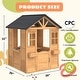 preview thumbnail 4 of 22, Kids Wooden Adventure Cottage Playhouse, Outdoor Playhouse with Functional Door, Windows, Service Station and Flower Pot Holders