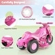 preview thumbnail 26 of 38, Gymax 6V Kids Bubble Car Electric Ride on Motorcycle w/ Music Button &