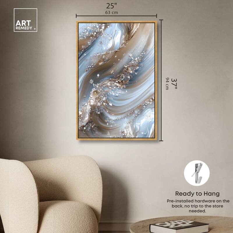 Crystal Ice Storm Canvas by Art Remedy