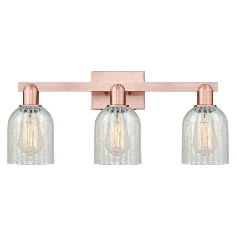 Innovations Lighting 716-3W-11-24 Caledonia Vanity Caledonia 3 Light - Antique Copper / Mouchette