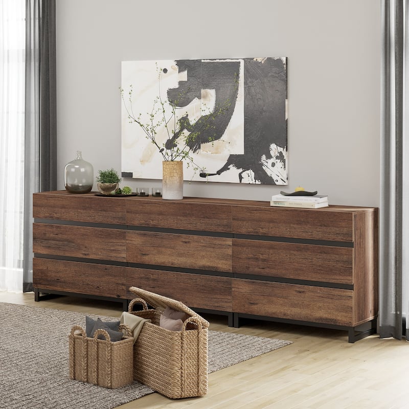 WAMPAT Dresser for Bedroom, Closet Organizers and Storage with 6 Drawers,Chest of Drawers with Metal Base