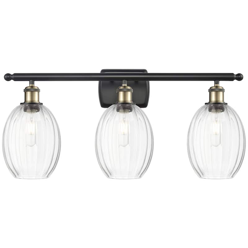Innovations Lighting 516-3W-12-27 Preston Vanity Preston 3 Light 27" - Black Antique Brass / Clear