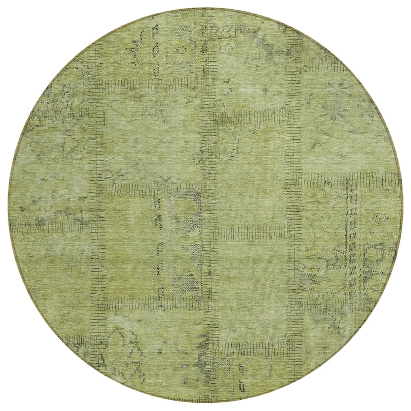 Machine Washable Indoor/ Outdoor Chantille Boho Traditional Rug