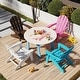 preview thumbnail 14 of 38, Outdoor HDPE Kid's Adirondack Chair for Kids - High Backrest & Armrests - 21" x 20.5" x 25"