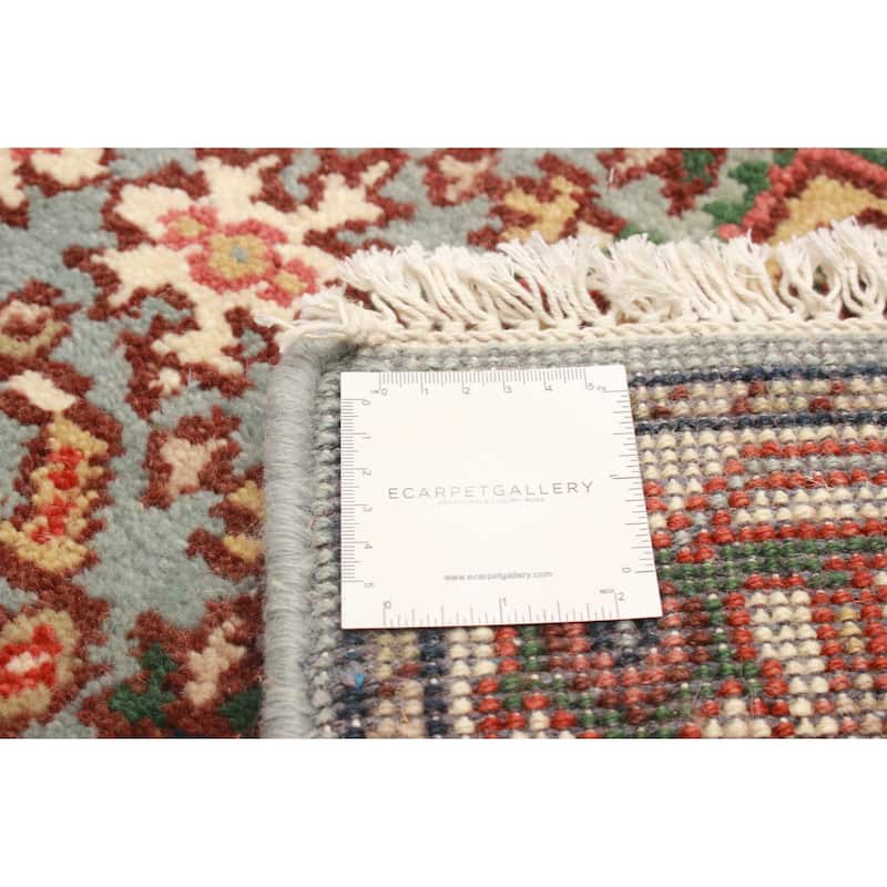 ECARPETGALLERY Hand-knotted Serapi Heritage Turquoise Wool Rug - 2'6 x 19'8