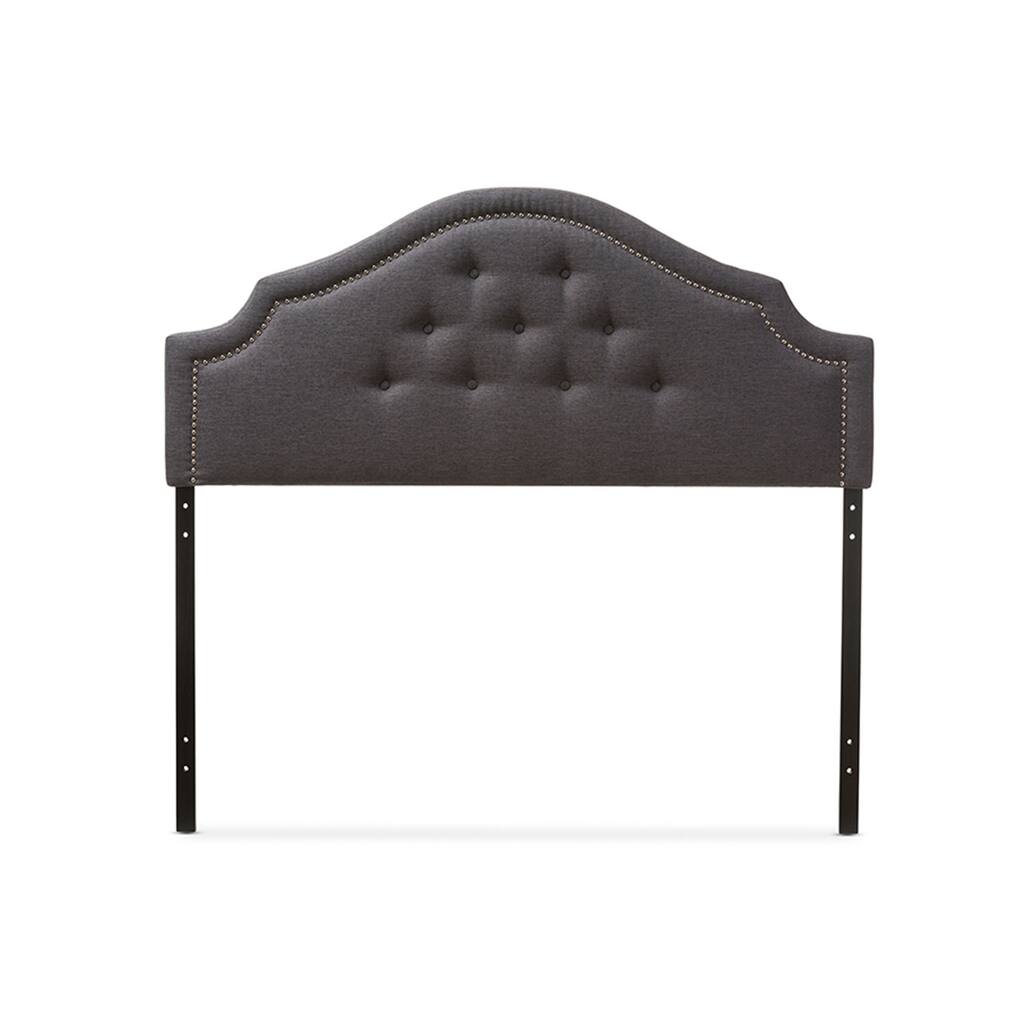 Elegant Modern Upholstered Headboard with Button Tufting and French-Inspired Curves, Adjustable for All Beds