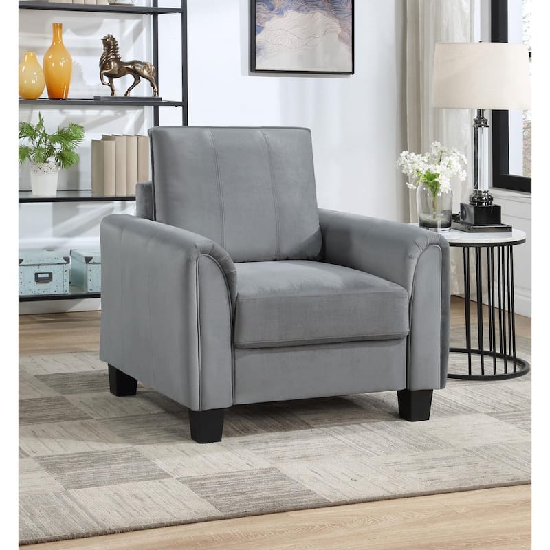 Dixon Grey Upholstered Accent Chair