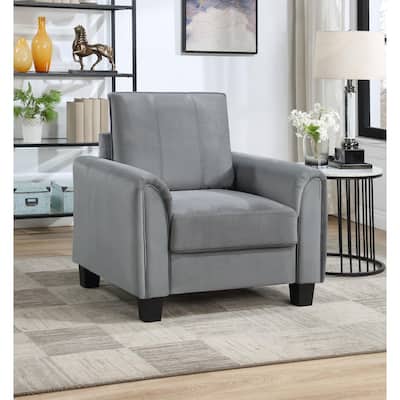 Dixon Grey Upholstered Accent Chair