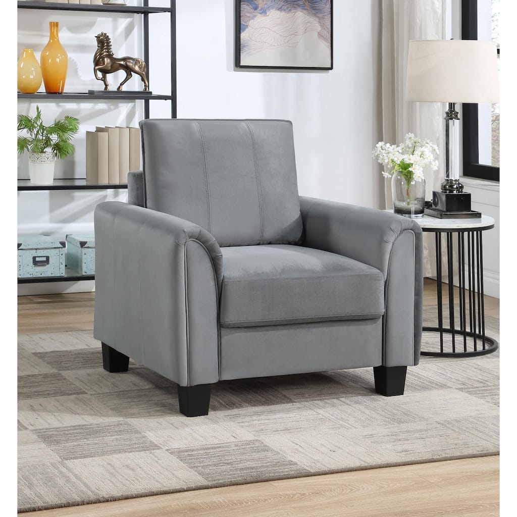 Dixon Grey Upholstered Accent Chair