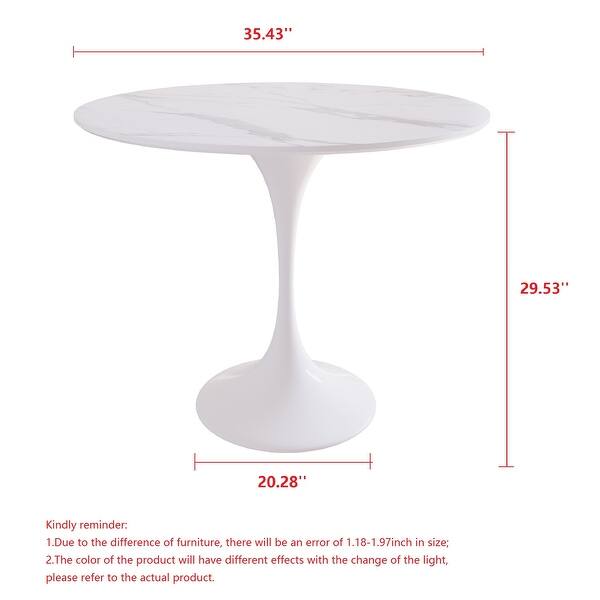 JASIWAY Modern Sintered Stone Dining Table, White - Bed Bath & Beyond ...