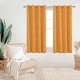 preview thumbnail 64 of 113, Deconovo Gold Line 52 Width Curtain Panel Pair (2 Panel) 52Wx45L Inch - Orange Flame