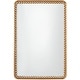 preview thumbnail 2 of 9, CosmoLiving by Cosmopolitan Dark Gray, Gold or Silver Metal Round Beaded Room Wall Mirror