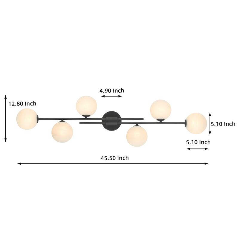 Acroma 6 - Light Modern/Contemporary Vanity Light - 6-light