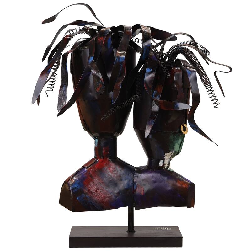Iron Hand-Painted Colorful Art Sculpture