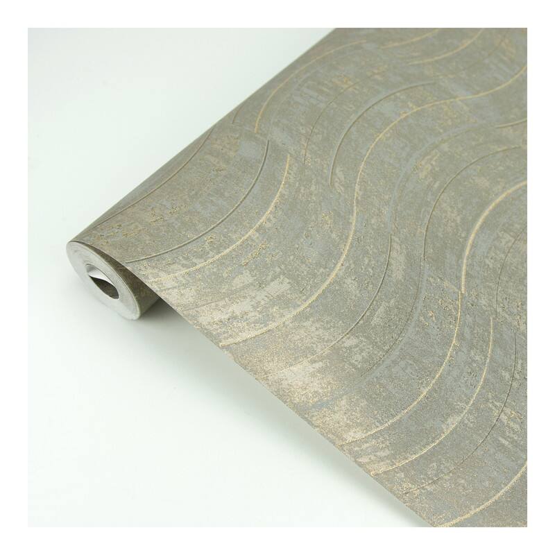 Brewster Hydra Light Grey Geometric Wallpaper - 21 x 396 x 0.025