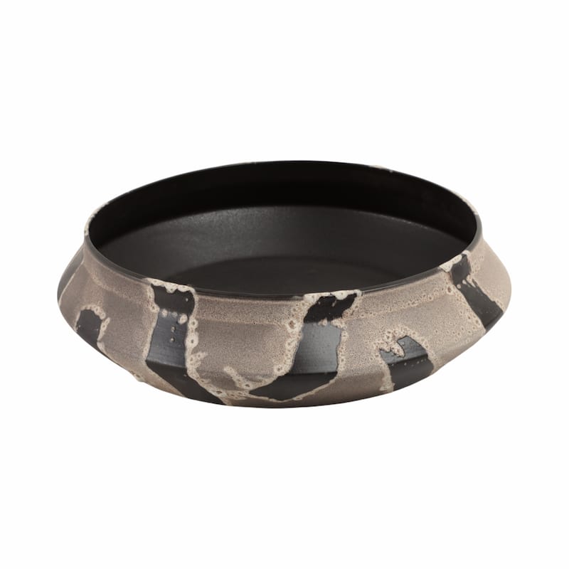 Terracotta Decorative Bowl Accent Piece for Home Office- 4" Multi - 14" x 14" x 4" - Multi - 14" x 14" x 4"