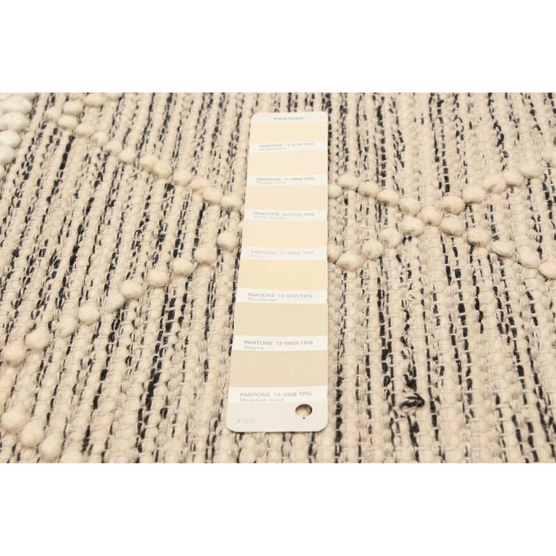 ECARPETGALLERY Braid weave Sienna Cream Wool Rug - 4'11 x 8'0