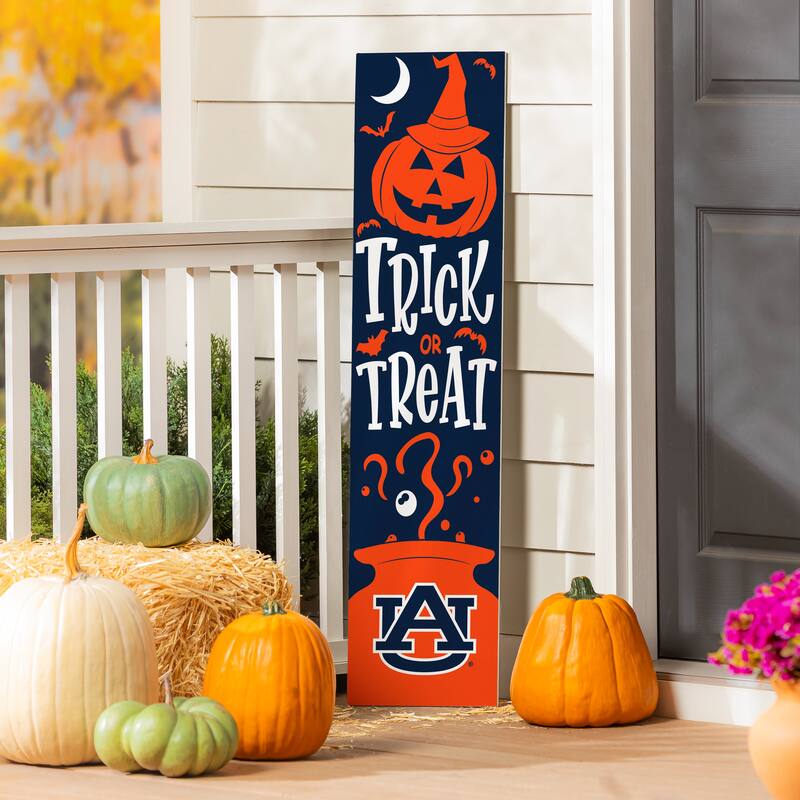 47" Double Sided Seasonal Porch Leaner, Auburn University - 47" x 11.25" - Halloween