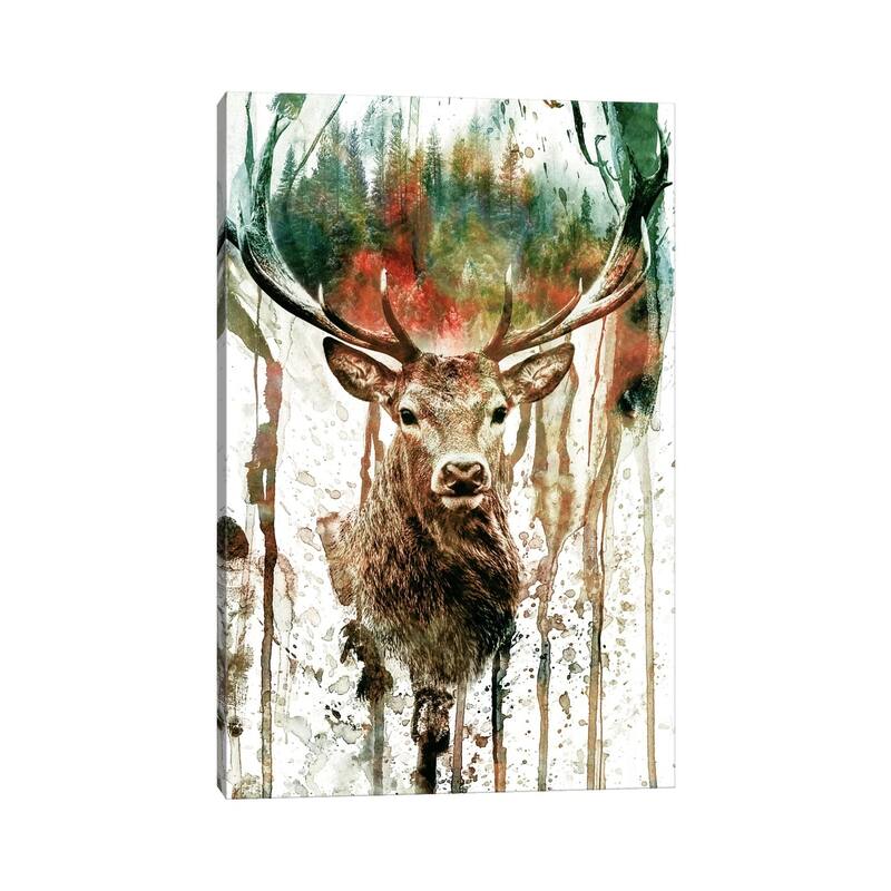 iCanvas "Deer I" by Riza Peker Canvas Print