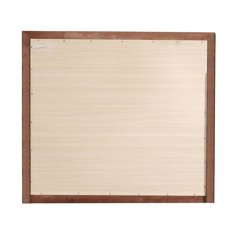 Rectangular Wooden Framed Dresser Wall Mirror - 39" - Brown