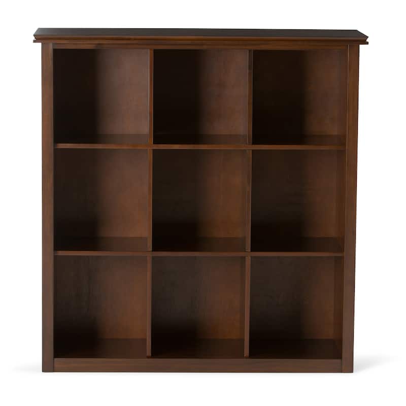 WYNDENHALL Stratford Wood Transitional 9-cube Bookcase - 43.2"w x 15"d x 44.6" h