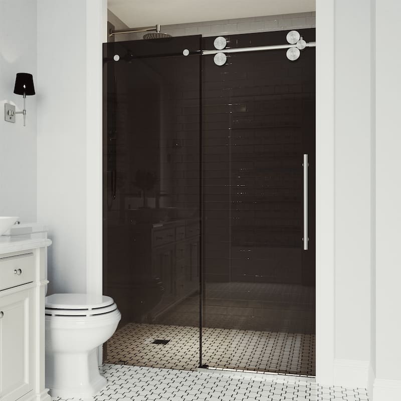 VIGO Elan Frameless Sliding Shower Door