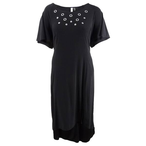 Shop Ny Collection Women S Plus Size Grommet Trim Maxi Dress 2x